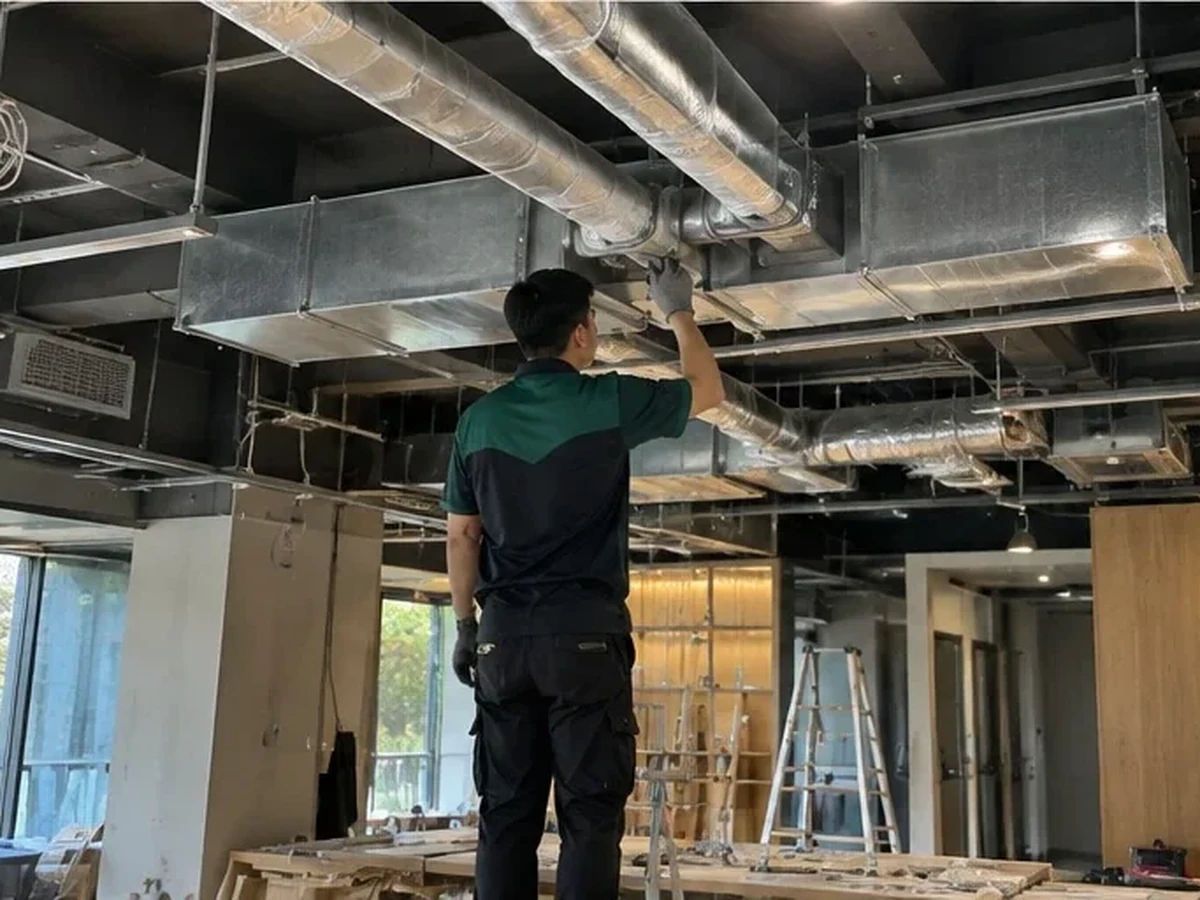 裝潢施工配合情境示意